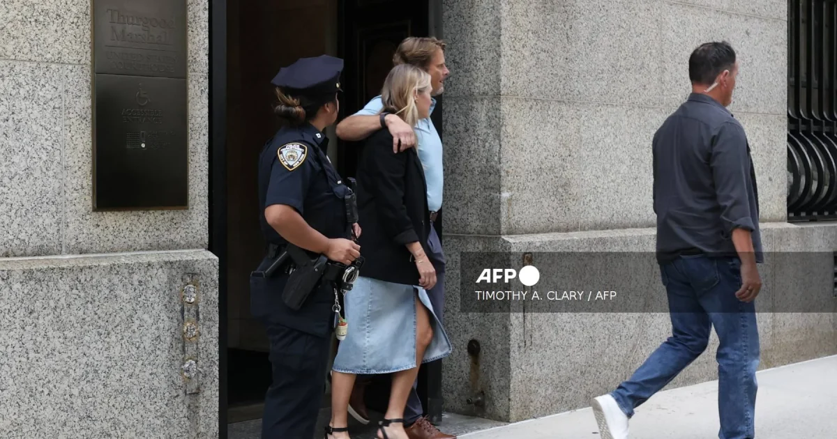 Family members of Brian Thompson depart federal court after Luigi Mangione pleaded guilty to the killing of UnitedHealthcare CEO Brian Thompson, in New York, on August 14, 2026.