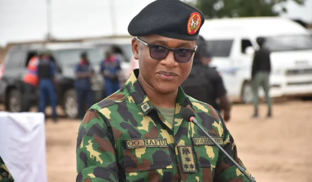 NYSC Director-General addressing corps members at an orientation camp.